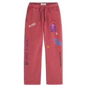 Hollister x Taco Bell Faded Red Graphic Baggy Sweatpants size XL NEW Tags